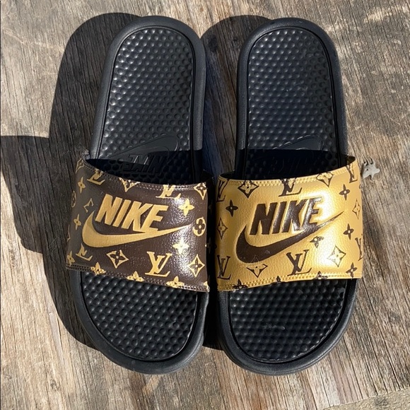 louis vuitton nike slides